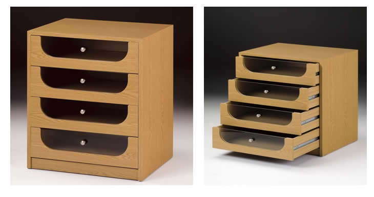 Cajoneras de Madera con frente oasis